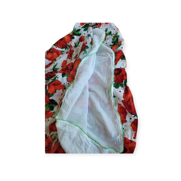 Anthropologie Maeve Square-Neck Poppy Print Smocked Babydoll Dress size XSP - Picture 9 of 12